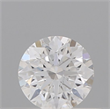 Natural Diamond 0.41 Carats, Round with Excellent Cut, D Color, SI2 Clarity and Certified by GIA