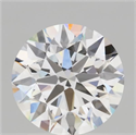 Lab Grown Diamond 2.01 Carats, Round with Ideal Cut, E Color, IF Clarity and Certified by IGI