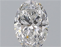 Natural Diamond 0.76 Carats, Oval with  Cut, E Color, VVS2 Clarity and Certified by GIA
