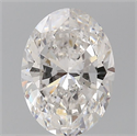 Natural Diamond 0.90 Carats, Oval with  Cut, G Color, SI1 Clarity and Certified by GIA