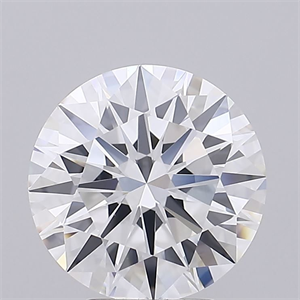 Picture of Lab Grown Diamond 4.06 Carats, Round with Excellent Cut, D Color, IF Clarity and Certified by GIA