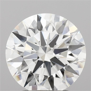 Picture of Lab Grown Diamond 2.11 Carats, Round with Ideal Cut, D Color, VVS1 Clarity and Certified by IGI
