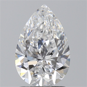 Picture of Natural Diamond 1.56 Carats, Pear with  Cut, D Color, VS2 Clarity and Certified by GIA