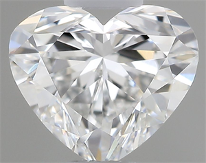 Picture of Natural Diamond 0.45 Carats, Heart with  Cut, F Color, VS1 Clarity and Certified by GIA