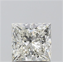 Natural Diamond 1.01 Carats, Princess with  Cut, H Color, VVS2 Clarity and Certified by IGI