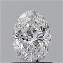 Natural Diamond 0.60 Carats, Oval with  Cut, E Color, SI1 Clarity and Certified by GIA