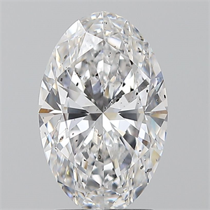 Foto Diamante Natural 2.01 quilates, Ovalado , Color D, claridad SI2 y certificado GIA de