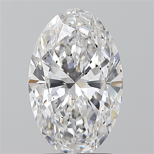 Foto Diamante Natural 2.01 quilates, Ovalado , Color D, claridad SI2 y certificado GIA de