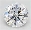 Lab Grown Diamond 2.46 Carats, Round with Excellent Cut, D Color, VVS1 Clarity and Certified by GIA