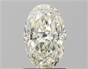 Natural Diamond 1.27 Carats, Oval with  Cut, K Color, VS2 Clarity and Certified by GIA