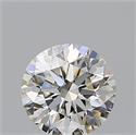 Natural Diamond 0.44 Carats, Round with Very Good Cut, I Color, VVS2 Clarity and Certified by GIA
