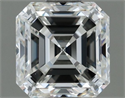 Natural Diamond 0.80 Carats, Asscher with  Cut, H Color, VS1 Clarity and Certified by IGI