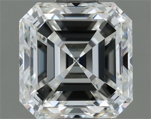 Picture of Natural Diamond 0.80 Carats, Asscher with  Cut, H Color, VS1 Clarity and Certified by IGI