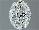 Natural Diamond 1.50 Carats, Oval with  Cut, G Color, VS1 Clarity and Certified by IGI