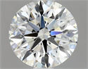 Natural Diamond 0.80 Carats, Round with Excellent Cut, J Color, VVS1 Clarity and Certified by GIA