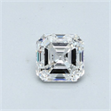 Natural Diamond 0.92 Carats, Asscher with  Cut, E Color, VVS2 Clarity and Certified by GIA