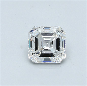 Picture of Natural Diamond 0.92 Carats, Asscher with  Cut, E Color, VVS2 Clarity and Certified by GIA