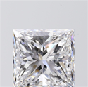 Natural Diamond 3.01 Carats, Princess with  Cut, D Color, SI1 Clarity and Certified by GIA