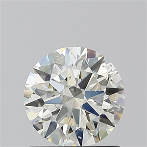 Picture of Natural Diamond 1.01 Carats, Round with Excellent Cut, K Color, SI2 Clarity and Certified by GIA