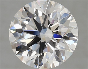 Picture of Lab Grown Diamond 4.06 Carats, Round with Excellent Cut, D Color, VVS1 Clarity and Certified by GIA