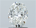 Natural Diamond 1.01 Carats, Oval with  Cut, G Color, SI1 Clarity and Certified by GIA