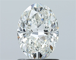 Picture of Natural Diamond 1.01 Carats, Oval with  Cut, G Color, SI1 Clarity and Certified by GIA