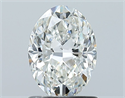 Natural Diamond 1.01 Carats, Oval with  Cut, G Color, SI1 Clarity and Certified by GIA