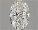 Diamante Natural 0.71 quilates, Ovalado , Color F, claridad SI1 y certificado GIA