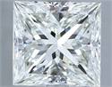 Natural Diamond 4.06 Carats, Princess with  Cut, I Color, VS1 Clarity and Certified by IGI
