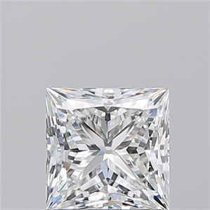 Picture of Natural Diamond 1.06 Carats, Princess with  Cut, F Color, SI1 Clarity and Certified by GIA