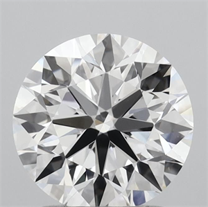 Picture of Lab Grown Diamond 1.63 Carats, Round with Excellent Cut, D Color, VS1 Clarity and Certified by IGI