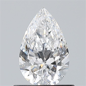 Picture of Natural Diamond 0.61 Carats, Pear with  Cut, D Color, VS2 Clarity and Certified by GIA
