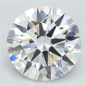 Picture of Lab Grown Diamond 4.41 Carats, Round with Excellent Cut, D Color, FL Clarity and Certified by GIA