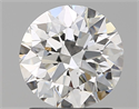 Natural Diamond 1.61 Carats, Round with Excellent Cut, H Color, SI1 Clarity and Certified by GIA
