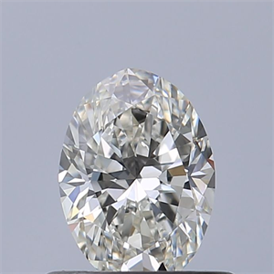 Picture of Natural Diamond 0.50 Carats, Oval with  Cut, G Color, IF Clarity and Certified by IGI