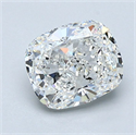 Diamante Natural 1.30 quilates, Del cojín , Color F, claridad VS1 y certificado GIA