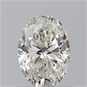 Natural Diamond 0.91 Carats, Oval with  Cut, J Color, VS1 Clarity and Certified by GIA