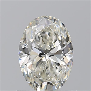 Picture of Natural Diamond 0.91 Carats, Oval with  Cut, J Color, VS1 Clarity and Certified by GIA