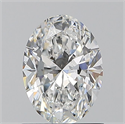 Natural Diamond 1.00 Carats, Oval with  Cut, F Color, SI1 Clarity and Certified by GIA