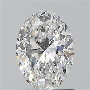 Picture of Natural Diamond 1.00 Carats, Oval with  Cut, F Color, SI1 Clarity and Certified by GIA