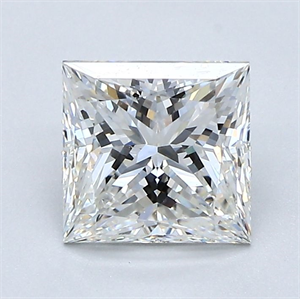 Foto Diamante Natural 1.50 quilates, Princesa , Color H, claridad VS1 y certificado GIA de