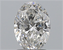 Natural Diamond 1.51 Carats, Oval with  Cut, F Color, SI2 Clarity and Certified by GIA