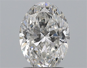 Picture of Natural Diamond 1.51 Carats, Oval with  Cut, F Color, SI2 Clarity and Certified by GIA