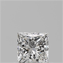 Diamante Natural 0.52 quilates, Princesa , Color G, claridad VS2 y certificado GIA