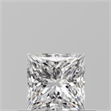Diamante Natural 0.52 quilates, Princesa , Color D, claridad VS1 y certificado GIA