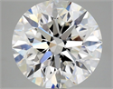 Natural Diamond 1.90 Carats, Round with Excellent Cut, F Color, VVS2 Clarity and Certified by GIA