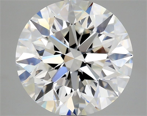 Picture of Natural Diamond 1.90 Carats, Round with Excellent Cut, F Color, VVS2 Clarity and Certified by GIA