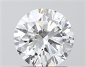Lab Grown Diamond 1.51 Carats, Round with Excellent Cut, D Color, VVS2 Clarity and Certified by IGI