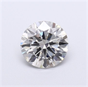 Lab Grown Diamond 1.51 Carats, Round with Ideal Cut, H Color, VVS2 Clarity and Certified by IGI
