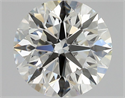 Natural Diamond 0.90 Carats, Round with Excellent Cut, I Color, VS2 Clarity and Certified by GIA